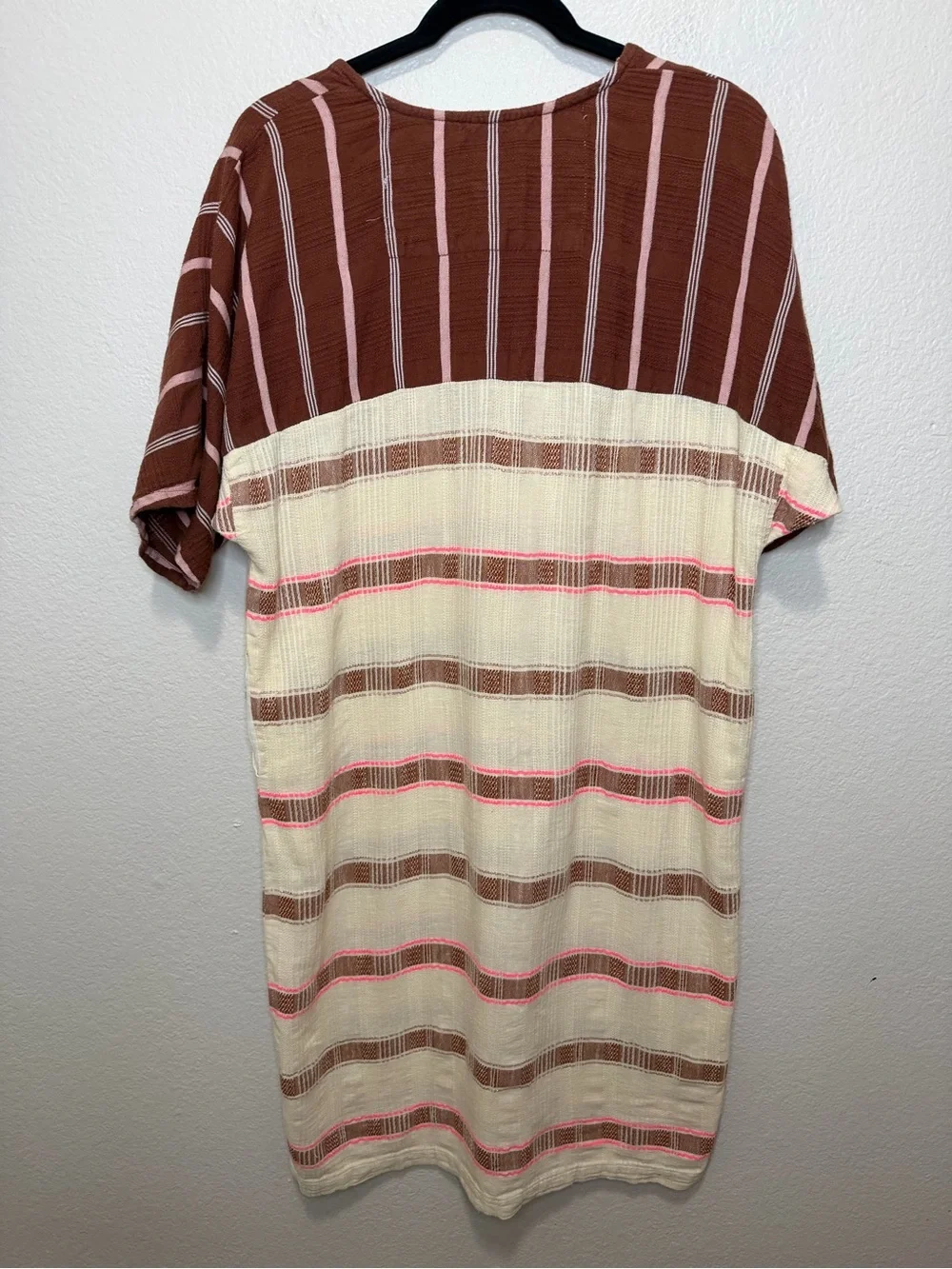 Ace & Jig x Barney’s NY Striped Tunic Dress Cotton Metallic Boho Small